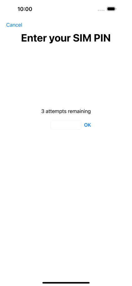 If your SIM is locked, key in your PIN and press OK.