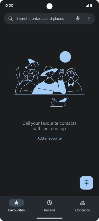 Press the menu icon.