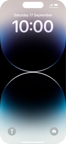 Press and hold anywhere on the lock screen.