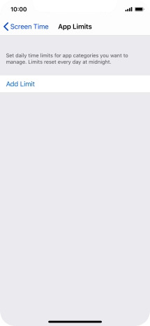 Press Add Limit.