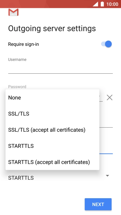 Press None to turn off the function.
