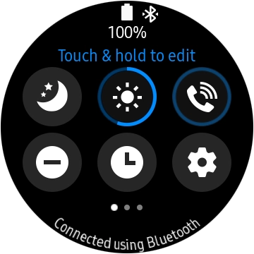 Press the suppression of calls and notifications icon.