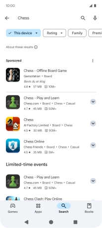 Press the required app.