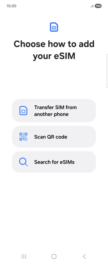 Press Scan QR code. Press Scan QR code.