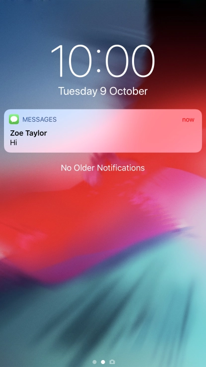 Press the required notification and follow the instructions on the screen to use the selected function.