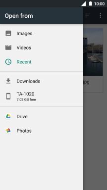 Press Images and go to the required folder.