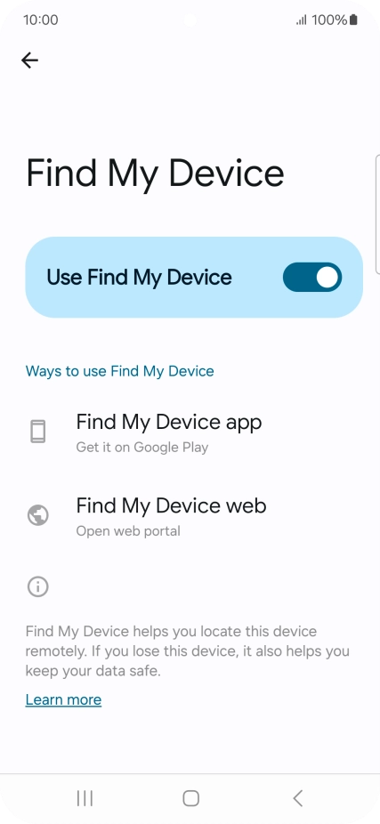 Press the Home key to return to the home screen.