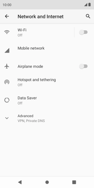Press Hotspot and tethering.