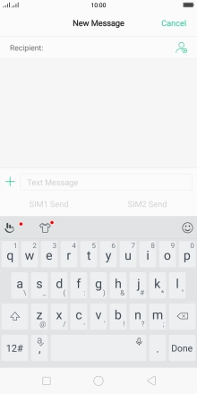 Press the field next to 