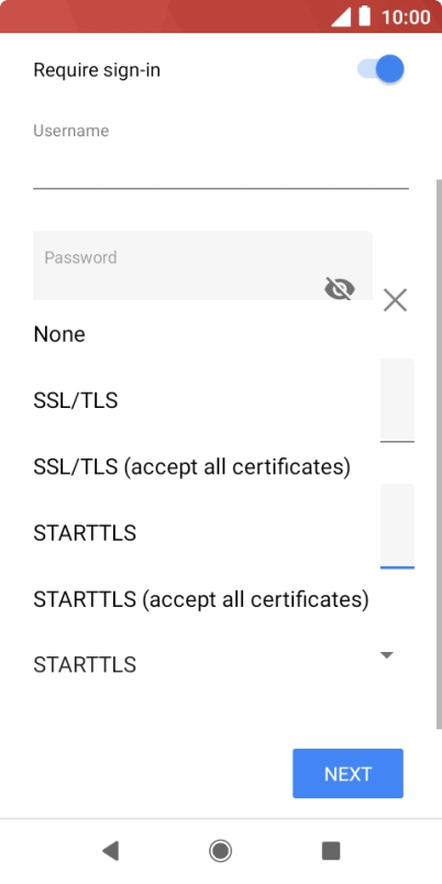 Press None to turn off the function.