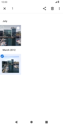 Press the required pictures or videos.