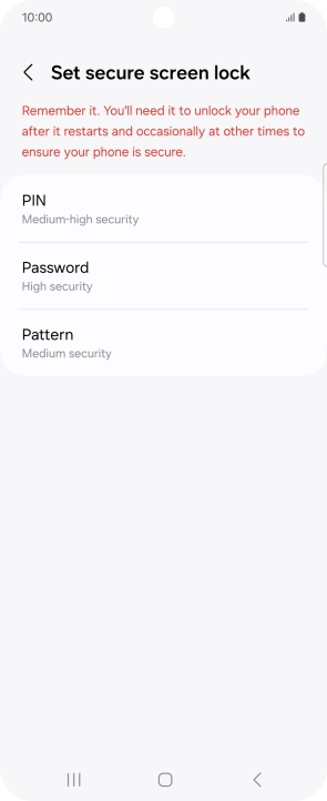 Press the required phone lock code and follow the instructions on the screen to create an additional phone lock code. Press the required phone lock code and follow the instructions on the screen to create an additional phone lock code.