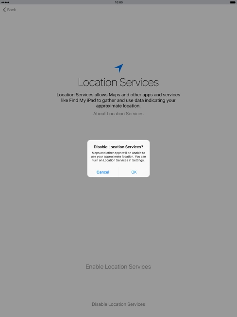 If you turn off the function, press OK. If you turn off the function, press OK.
