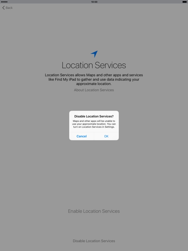 If you turn off the function, press OK. If you turn off the function, press OK.
