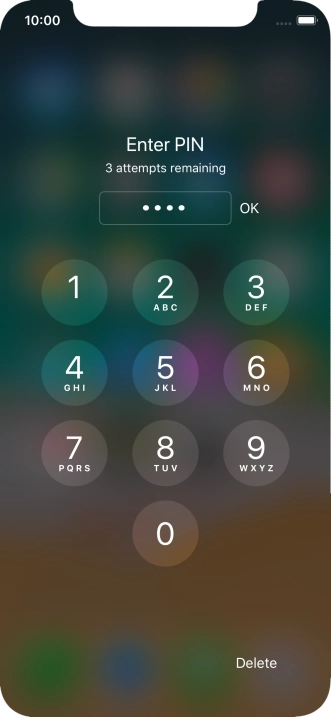 Key in your PIN and press OK.
