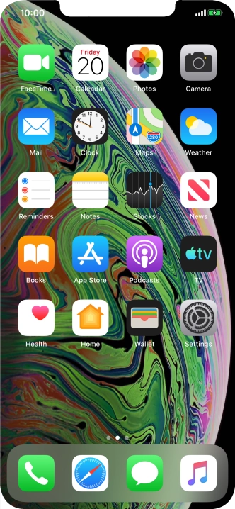 When the battery charging icon is displayed, the battery is charging.