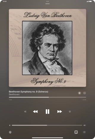 Press arrow right to go to the next audio file.