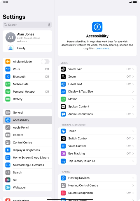 Press the required category below 