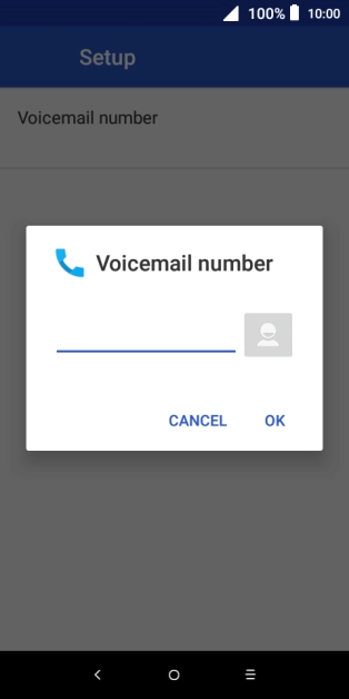 Key in +61414121121 and press OK.