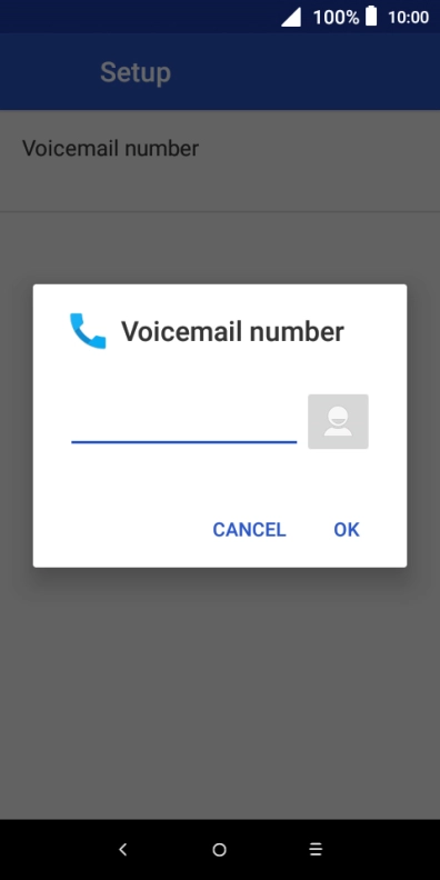 Key in +61414121121 and press OK.