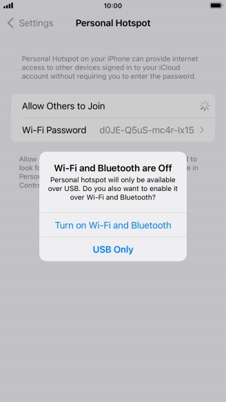 If Wi-Fi is turned off, press Turn on Wi-Fi and Bluetooth. If Wi-Fi is turned off, press Turn on Wi-Fi and Bluetooth.