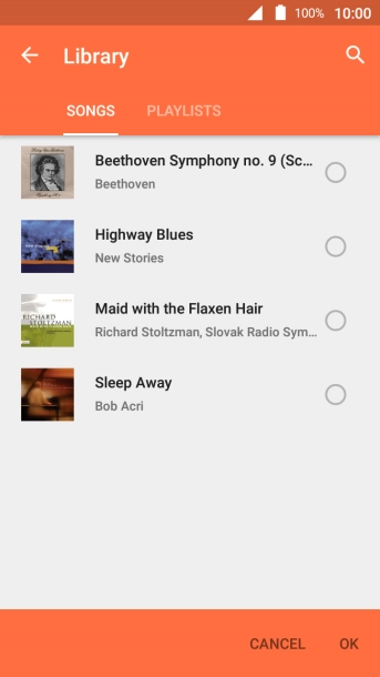 Press the required ring tones to hear them.