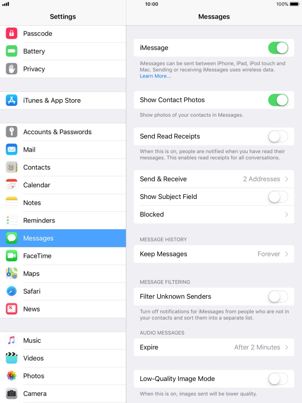 Press the Home key to return to the home screen.
