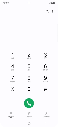 Press the menu icon.