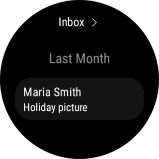 Press the required email message to read it.