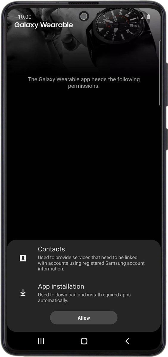 On your phone: Press Allow.