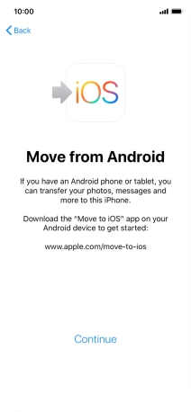 To transfer content to your phone, you need to install the app 