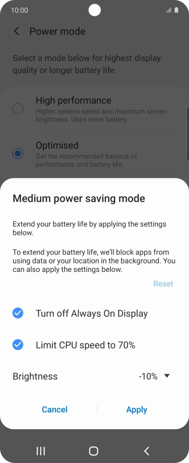 Press Apply. Press Apply.