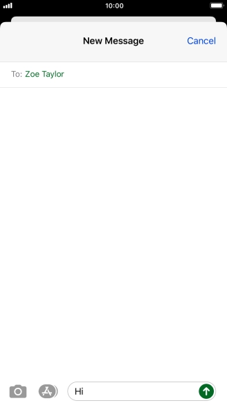 Press the send icon.