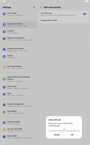 Key in your PIN and press OK.