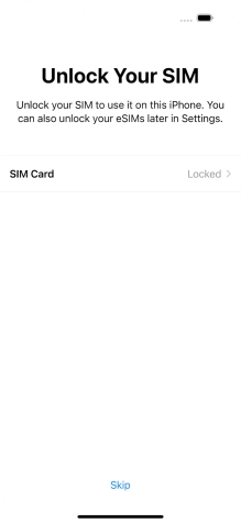 Press SIM Card.