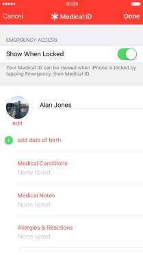 Press the required information and follow the instructions on the screen to add the information.