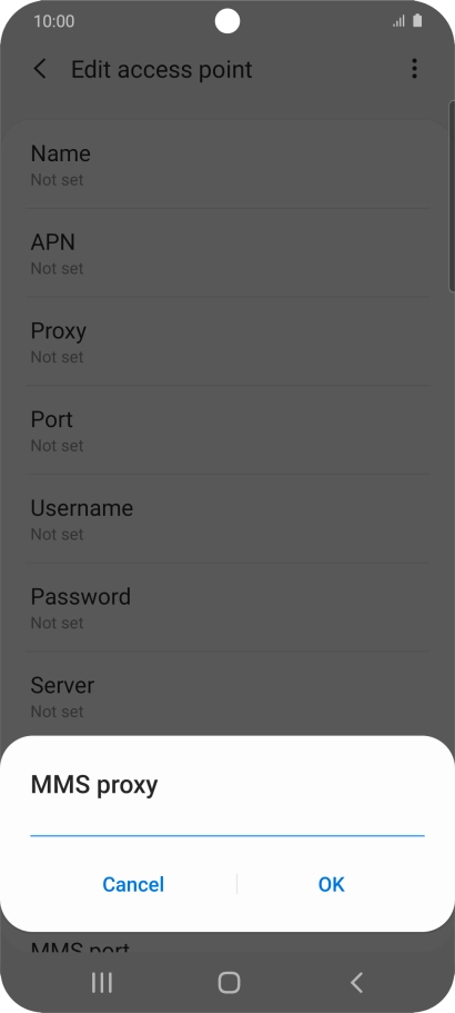 Key in 10.202.002.060 and press OK.