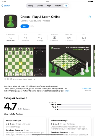 Press Get and follow the instructions on the screen to install the app.