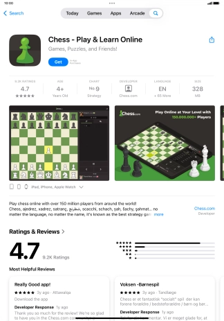 Press Get and follow the instructions on the screen to install the app.