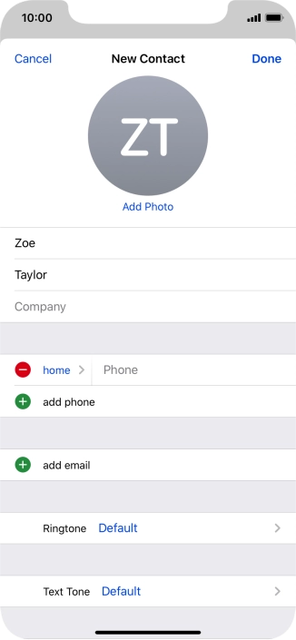 Press Phone and key in the required phone number.