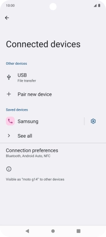 Press the Home key to return to the home screen.