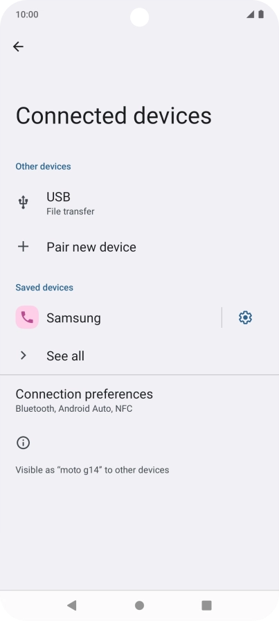 Press the Home key to return to the home screen.
