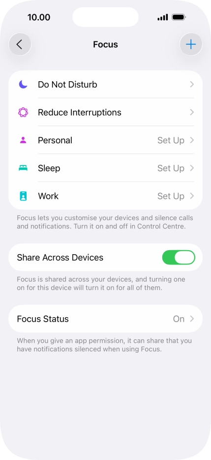 Press Do Not Disturb.