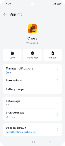 Press Storage usage.