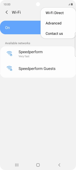 Press Advanced. Press Advanced.