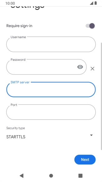 Press the field below 