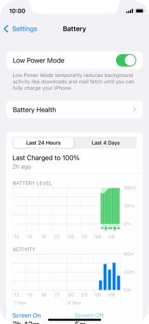 Slide your finger upwards starting from the bottom of the screen to return to the home screen.