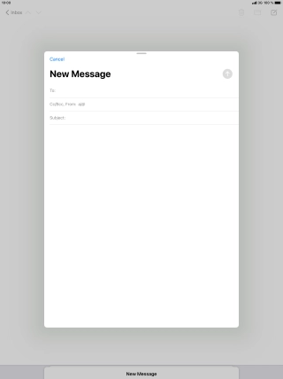 Press To: and key in the first letters of the recipient's name.