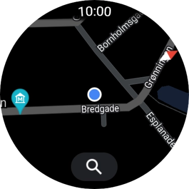 Press the search icon. Press the search icon.