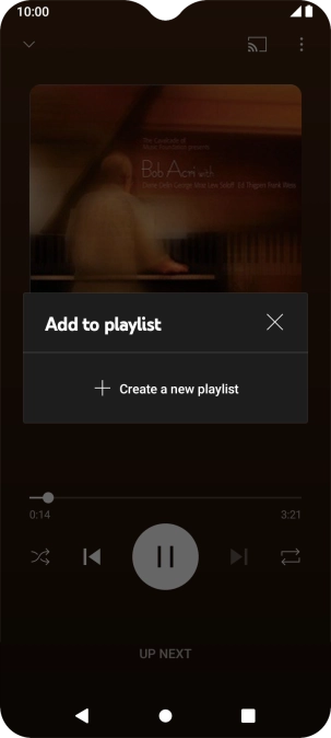 Press Create a new playlist.